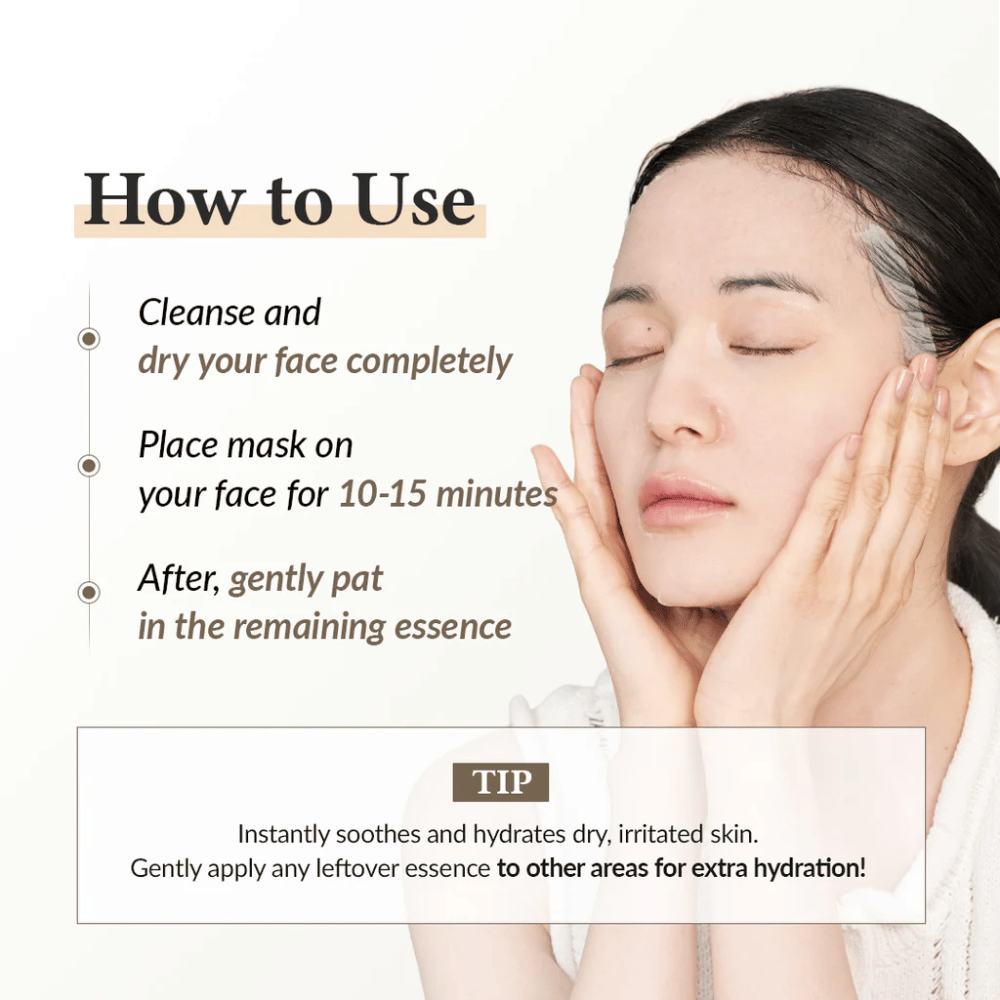 Ako používať Dr. Althea 345 Relief Cream Mask sheet mask – aplikujte na 10–15 minút pre hydratovanú a upokojenú pokožku