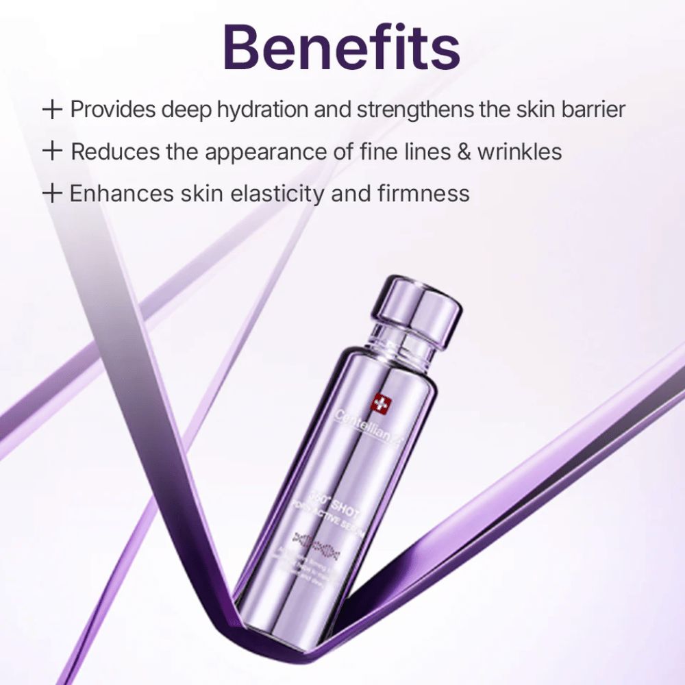 Centellian24 360º Shot PDRN Active Serum – intenzívne hydratačné a spevňujúce sérum, ktoré posilňuje kožnú bariéru, znižuje jemné vrásky a zlepšuje pevnosť a žiarivosť pokožky.