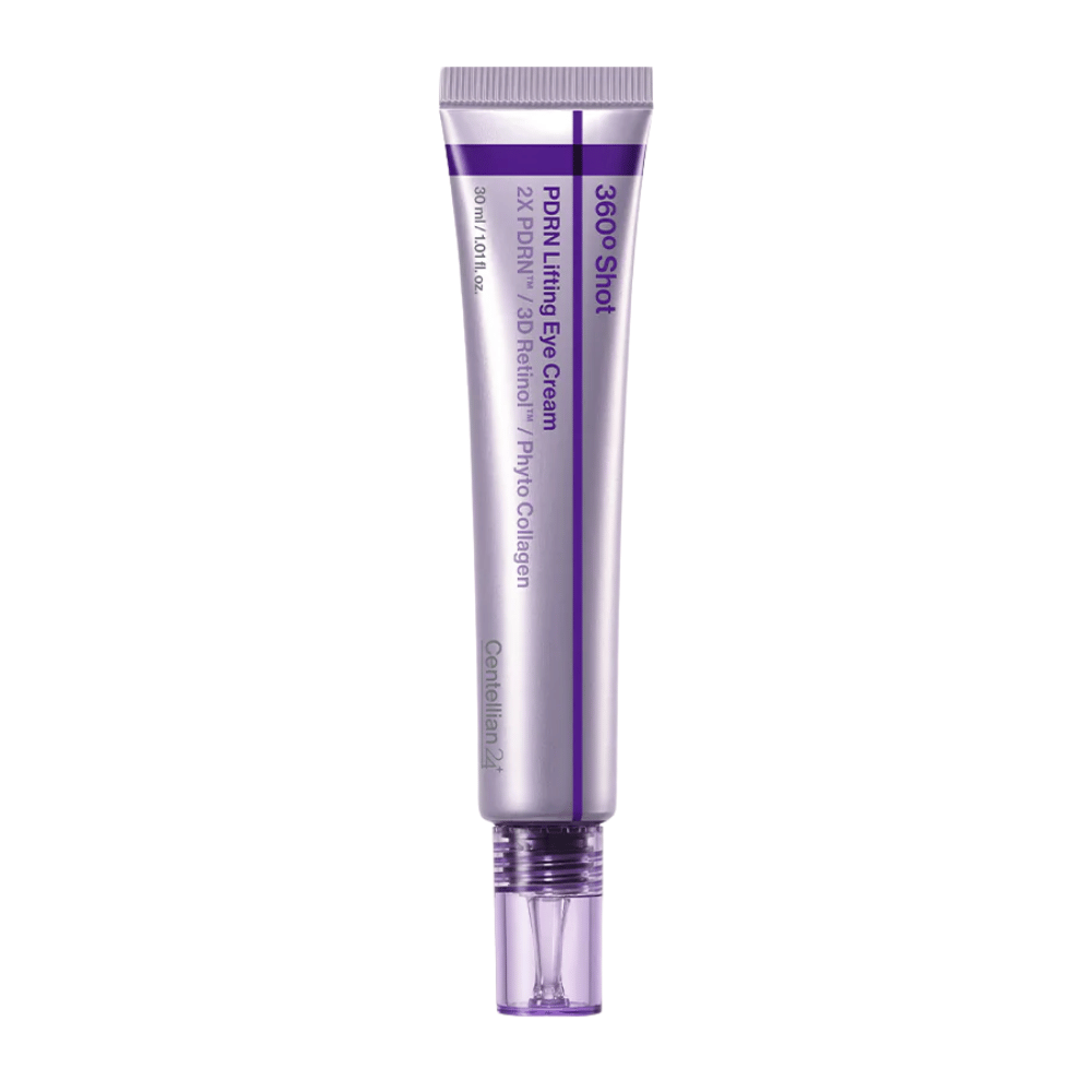 Centellian24 360º Shot PDRN Lifting Eye Cream očný krém – hydratačný kórejský očný krém s PDRN, retinolom a kolagénom, ktorý pomáha zlepšiť elasticitu pokožky a znížiť jemné vrásky.