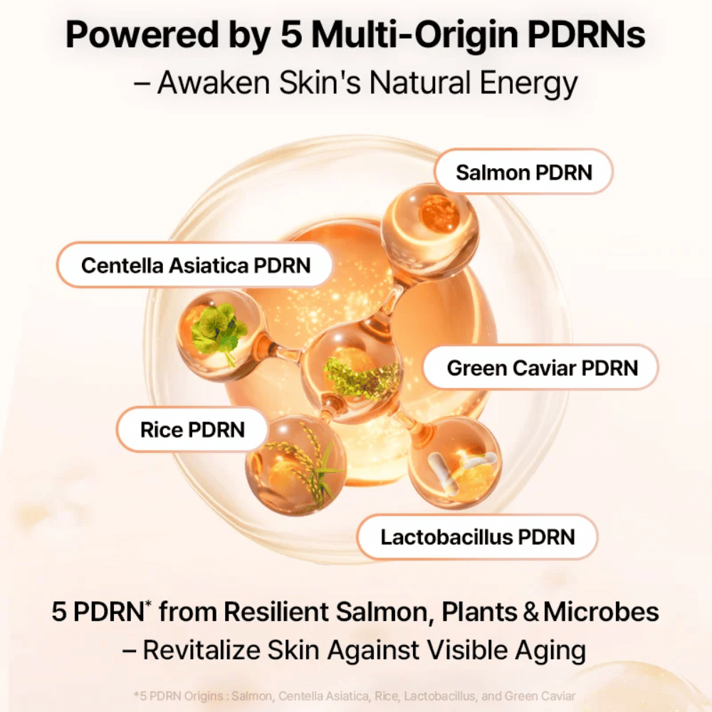 COSRX 5 PDRN B5 Vital Soothing Toner s multi-origin PDRN z lososa, centelly, ryže, lactobacillu a zelenej kaviáru