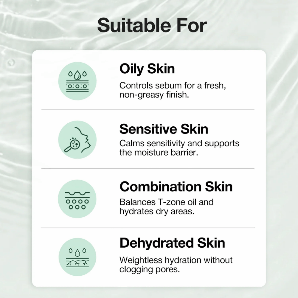NINELESS A-Control 10% Azelaic Acid Serum je vhodné pre mastnú, zmiešanú, citlivú a povrchovo suchú pleť a pomáha vyrovnávať tvorbu mazu a hydratovať pleť.