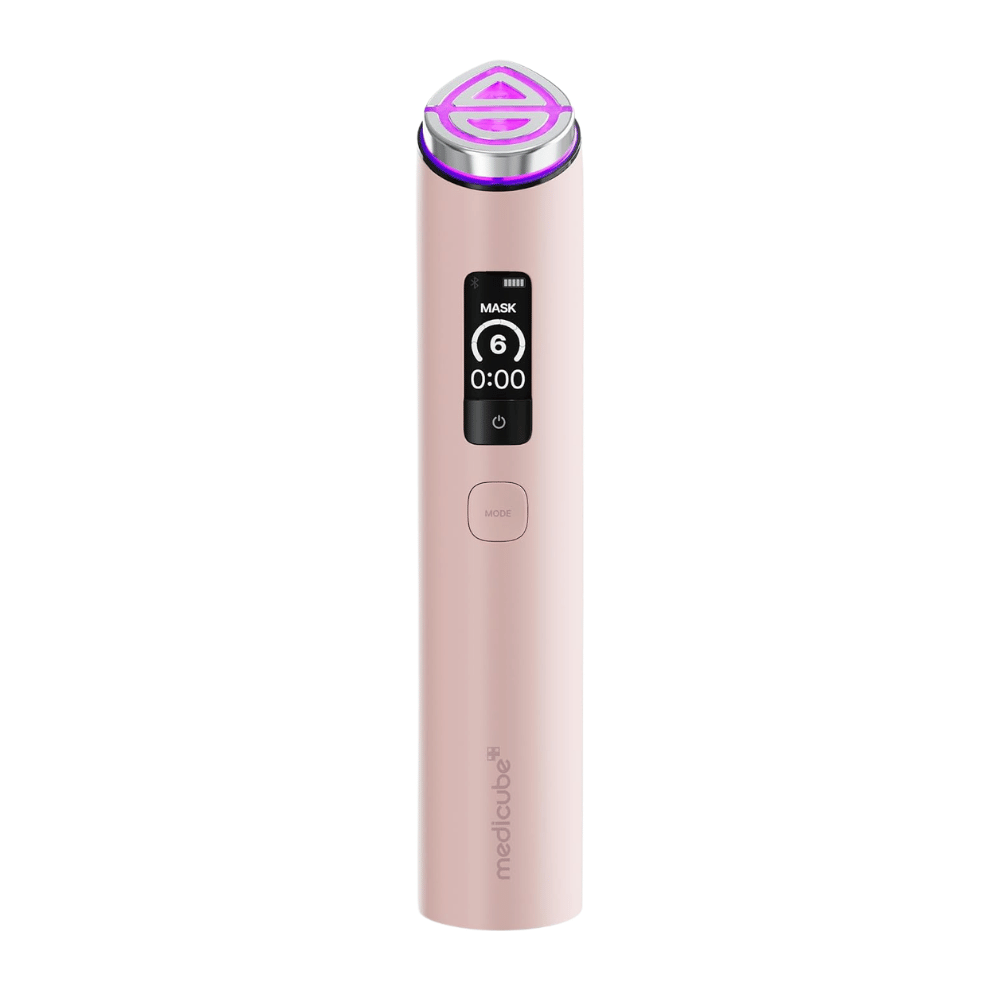 medicube AGE-R Booster Pro X2 Ružové elektrické beauty zariadenie s Mask Mode pre zlepšené vstrebávanie starostlivosti o pleť a jas