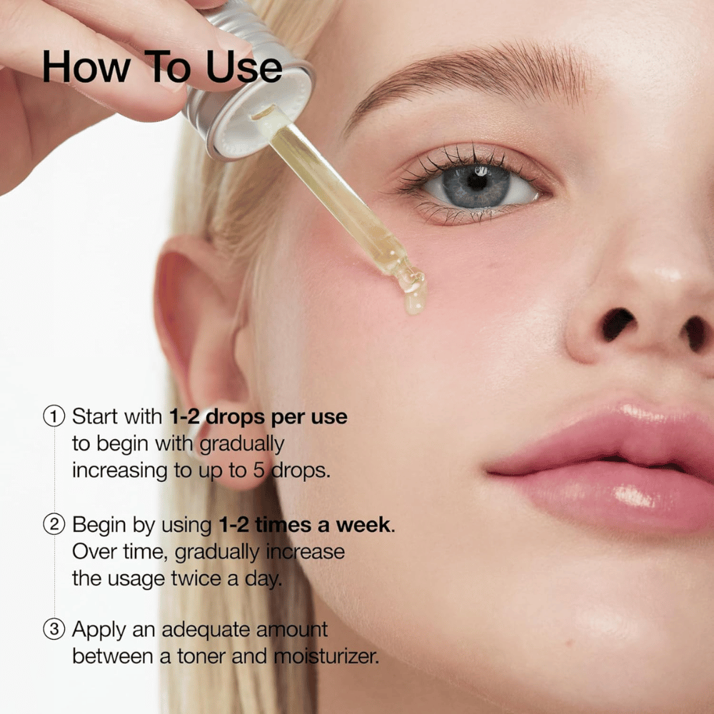 Používanie ANUA Azelaic Acid 10+ Hyaluron Serum:

Začnite s 1-2 kvapkami a postupne zvyšujte na 5 kvapiek.
Používajte 1-2 krát týždenne a potom zvyšujte na dennú aplikáciu ráno a večer.
Aplikujte medzi tonikom a hydratačným krémom.