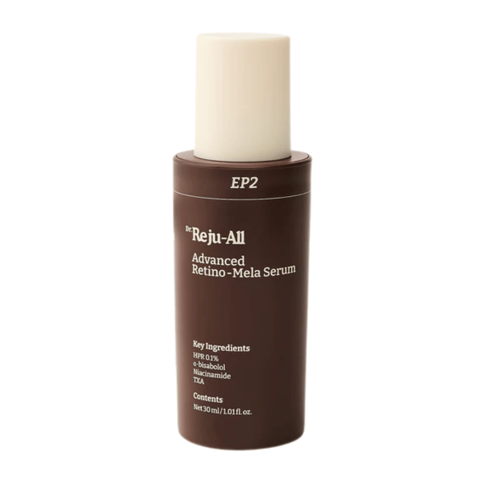 Dr. Reju-All Advanced Retino-Mela Serum EP2 – kórejské sérum s HPR, tranexámovou kyselinou a niacínamidom pre pigmentáciu, nerovnomerný tón pleti a zlepšenú štruktúru pokožky.