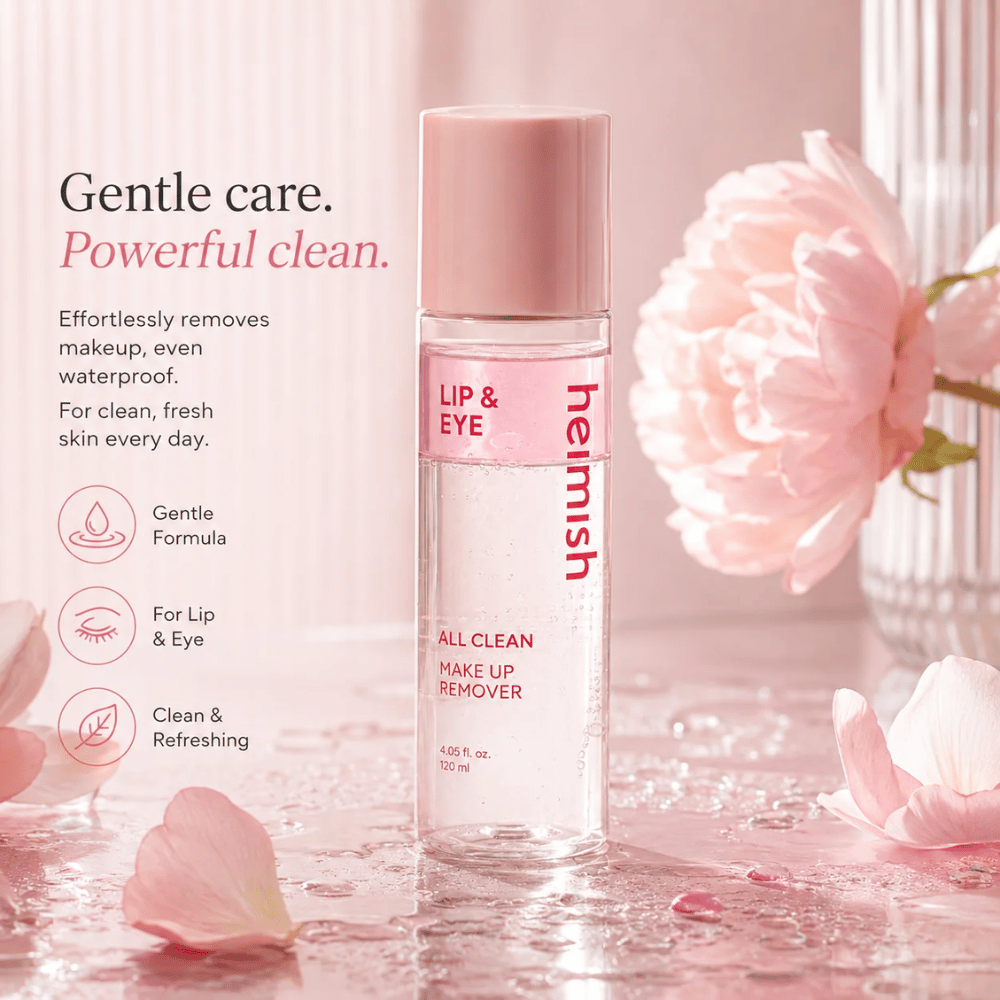 heimish All Clean Makeup Remover na jemné odstránenie očného a pierkového make-upu s dvojfázovou formulou