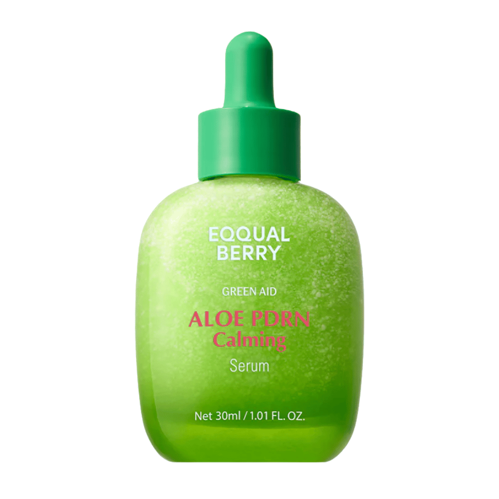 Obrázok produktu na EQQUALBERRY Aloe PDRN Calming Serum 30 ml – kórejské pleťové sérum s aloe a PDRN pre hydratáciu a obnovu pokožky.