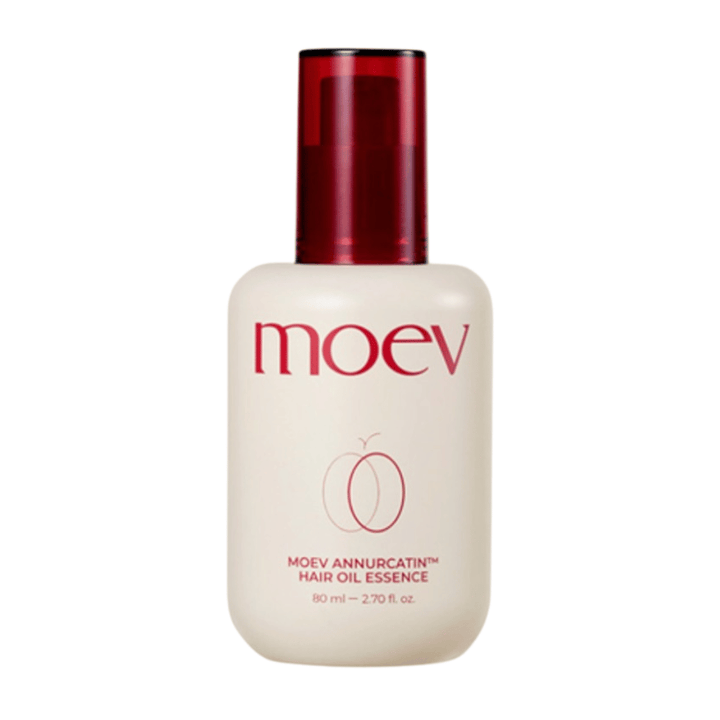 MOEV Annurcatin Hair Oil Essence 80ml – ľahký vlasový olej s biotínom a Annurca-jablkom, ktorý posilňuje, hydratuje a dodáva vlasom prirodzený lesk bez zaťaženia.