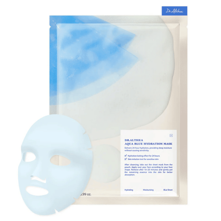 Dr. Althea Aqua Blue Hydration Mask
Poskytuje 24-hodinovú hĺbkovú hydratáciu bez podráždenia pokožky. Perfektné pre citlivú pleť. Maska obsahuje azulén, ktorý upokojuje a intenzívne hydratuje.
