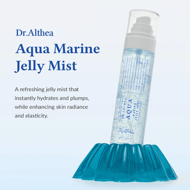 Dr. Althea Aqua Marine Jelly Mist predstavený ako hydratačná pleťová hmla pre dennú starostlivosť o pleť