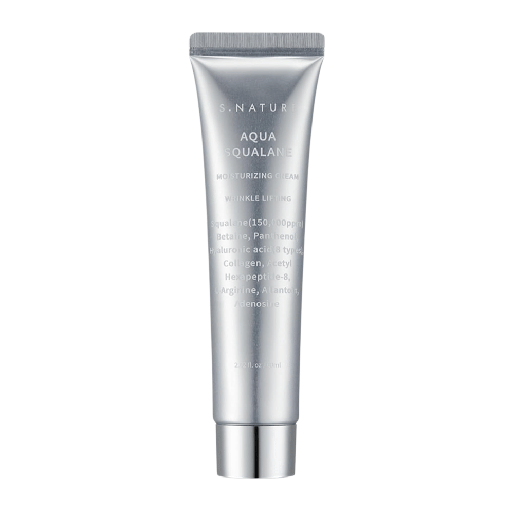 S.NATURE Aqua Squalane Moisturizing Cream 60 ml – återfuktande ansiktskräm med squalane och hyaluronsyra för mjuk och återfuktad hud.