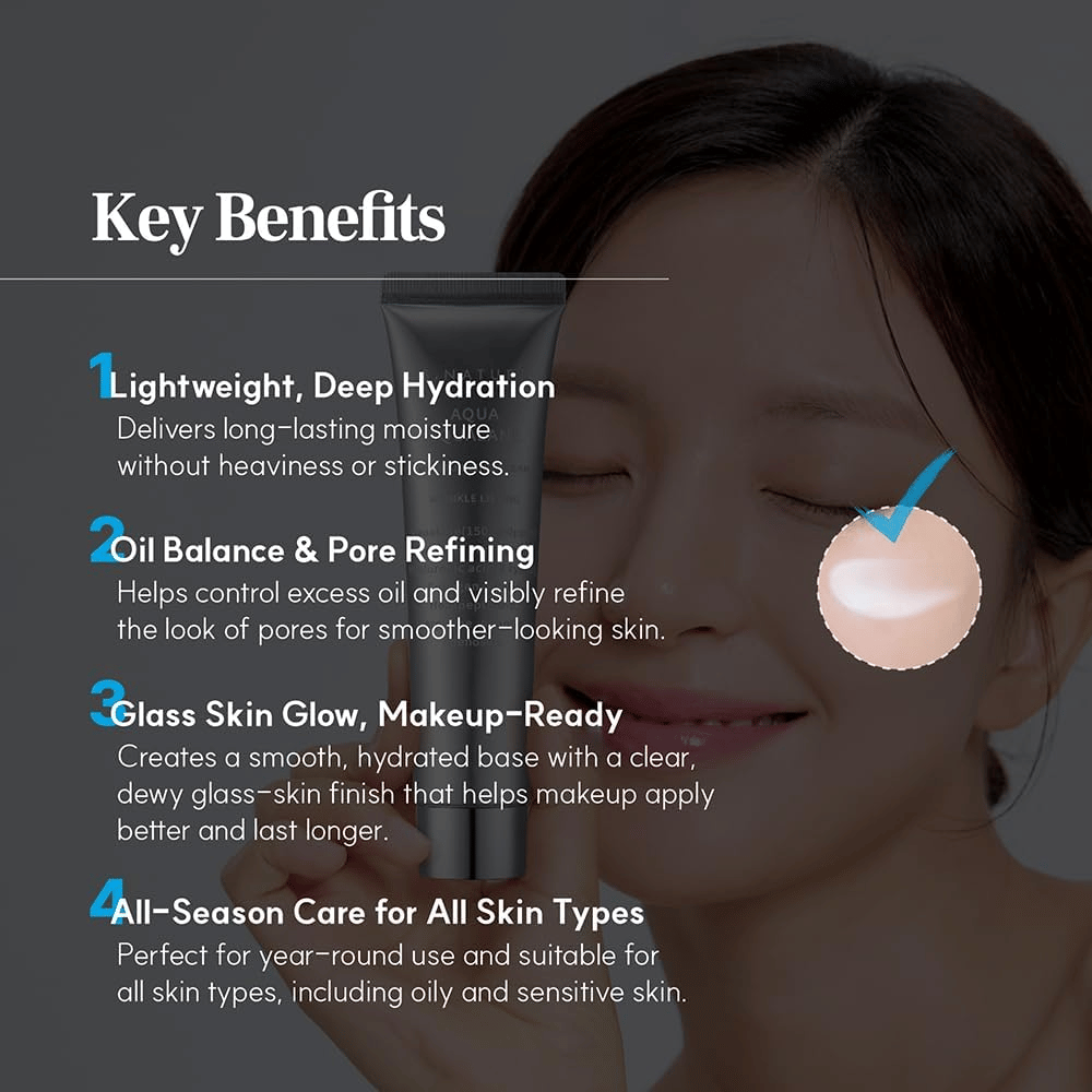S.NATURE Aqua Squalane Moisturizing Cream poskytuje hĺbkovú hydratáciu, posilňuje kožnú bariéru a je vhodný pre všetky typy pleti, aj citlivú pleť.