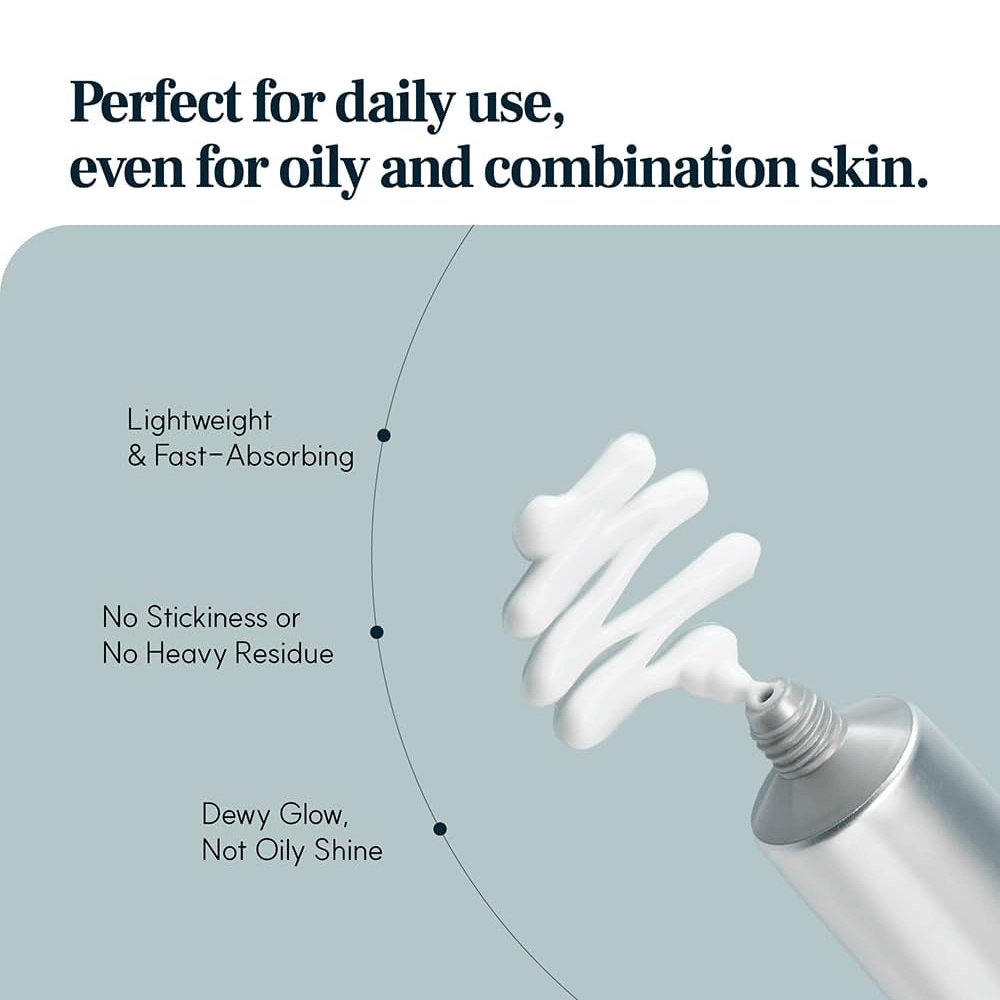 S.NATURE Aqua Squalane Moisturizing Cream s ľahkou a rýchlo sa vstrebávajúcou formulou, ktorá poskytuje dlhotrvajúcu hydratáciu bez lepivého pocitu.