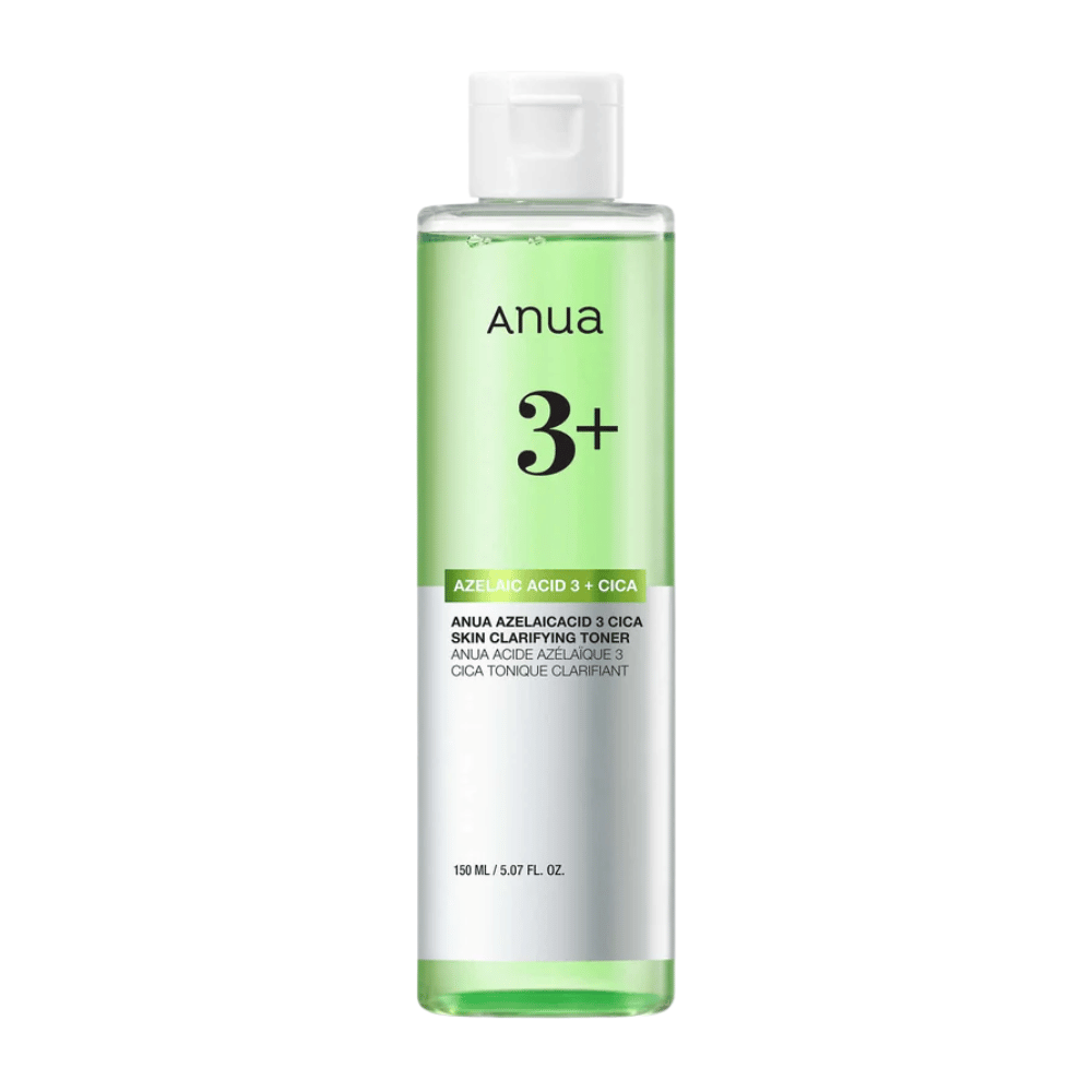 Anua Azelaic Acid 3 Cica Skin Clarifying Toner 150 ml – upokojujúce tonikum s 3 % kyselinou azelaovou a Cica pre citlivú, nečistú a k začervenaniu náchylnú pleť.
