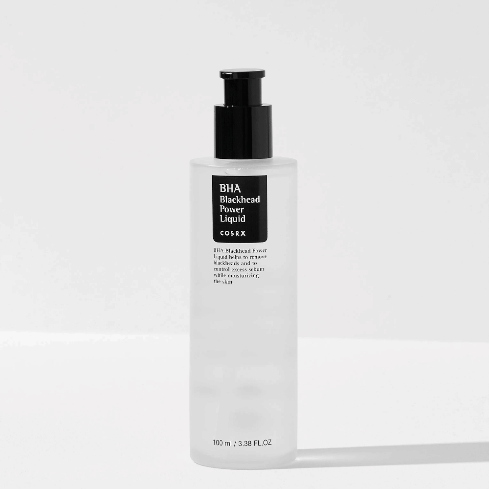 COSRX BHA Blackhead Power Liquid 100 ml – chemický peeling so salicylovou kyselinou (BHA) na zníženie čiernych bodiek a hĺbkové čistenie pórov.