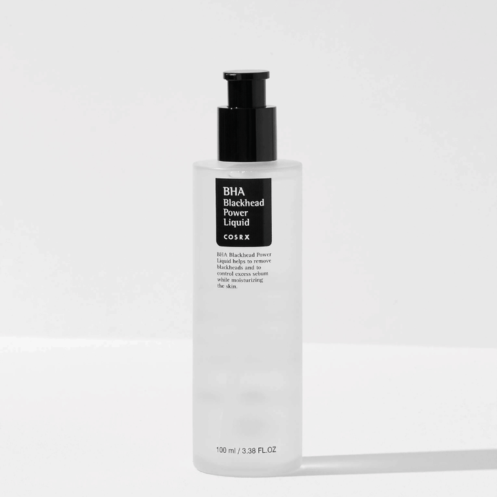COSRX BHA Blackhead Power Liquid 100 ml – chemický peeling so salicylovou kyselinou (BHA) na zníženie čiernych bodiek a hĺbkové čistenie pórov.