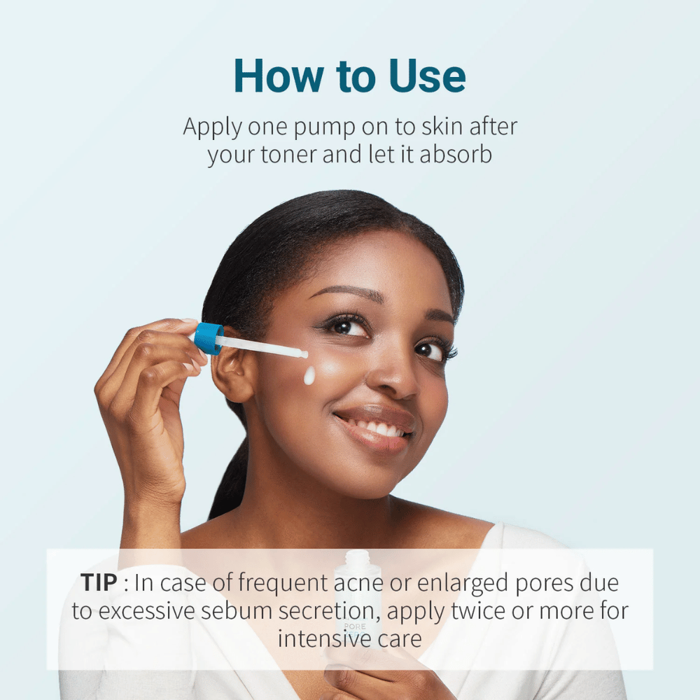 Be The Skin BHA+ Pore Zero Serum sa aplikuje pipetou po pleťovej vode