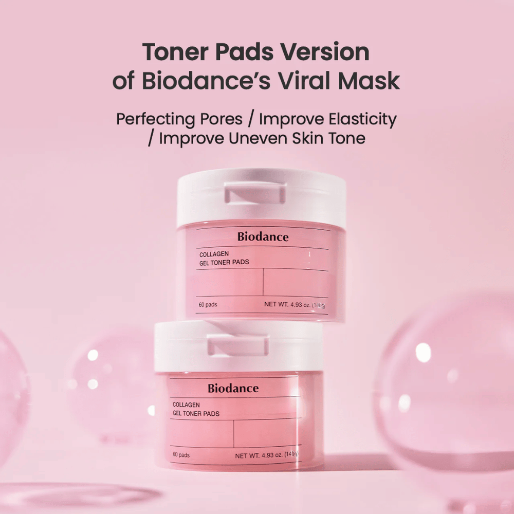Biodance Collagen Gel Toner Pads kombinujú kolagén a ošetrujúce zložky na zjemnenie pórov, zlepšenie elasticity pokožky a vyrovnanie tónu pleti. Perfektné na každodenné osvieženie a žiarivú pokožku.