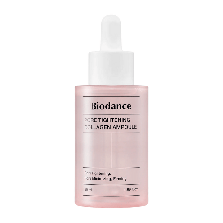 
Biodance Pore Tightening Collagen Ampoule, 50 ml, je koncentrovaná ampulka, ktorá spevňuje pokožku, minimalizuje póry a zlepšuje elasticitu. Obohatená o kolagén na posilnenie štruktúry pokožky a dodanie hladšej a pevnejšej pokožky. Perfektné na každodenné použitie.