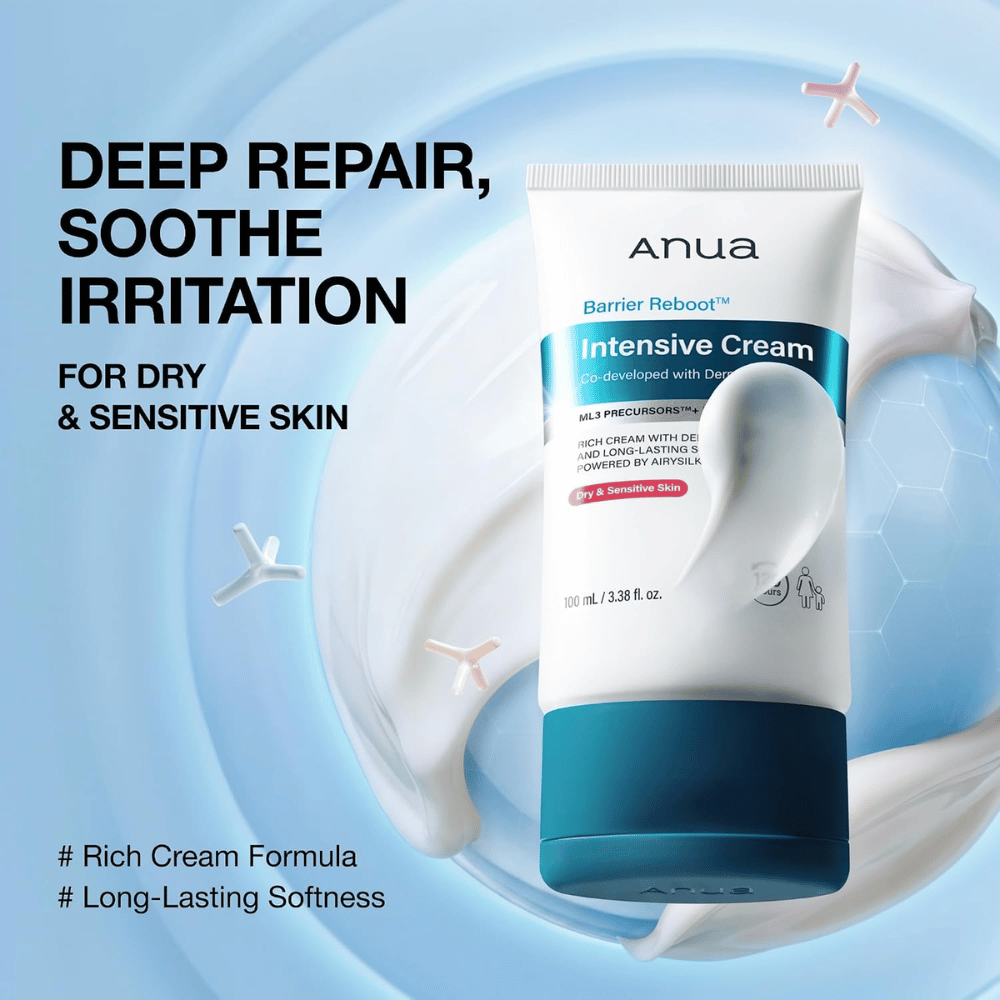 4. Anua Barrier Reboot Intensive Cream – intenzívne hydratačný pleťový krém pre suchú a citlivú pokožku