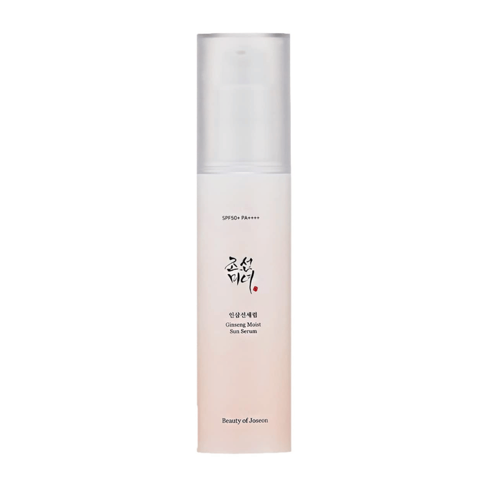 Kórejské výhody starostlivosti o pleť sa stretávajú s SPF 50+ PA++++ v Beauty of Joseon Ginseng Moist Sun Serum.