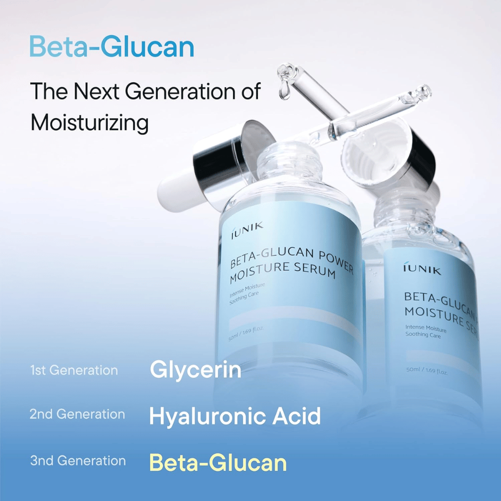 Beta-glukán v iUNIK Power Moisture Serum – ingrediencia novej generácie pre zvlhčenie a silnejšiu kožnú bariéru