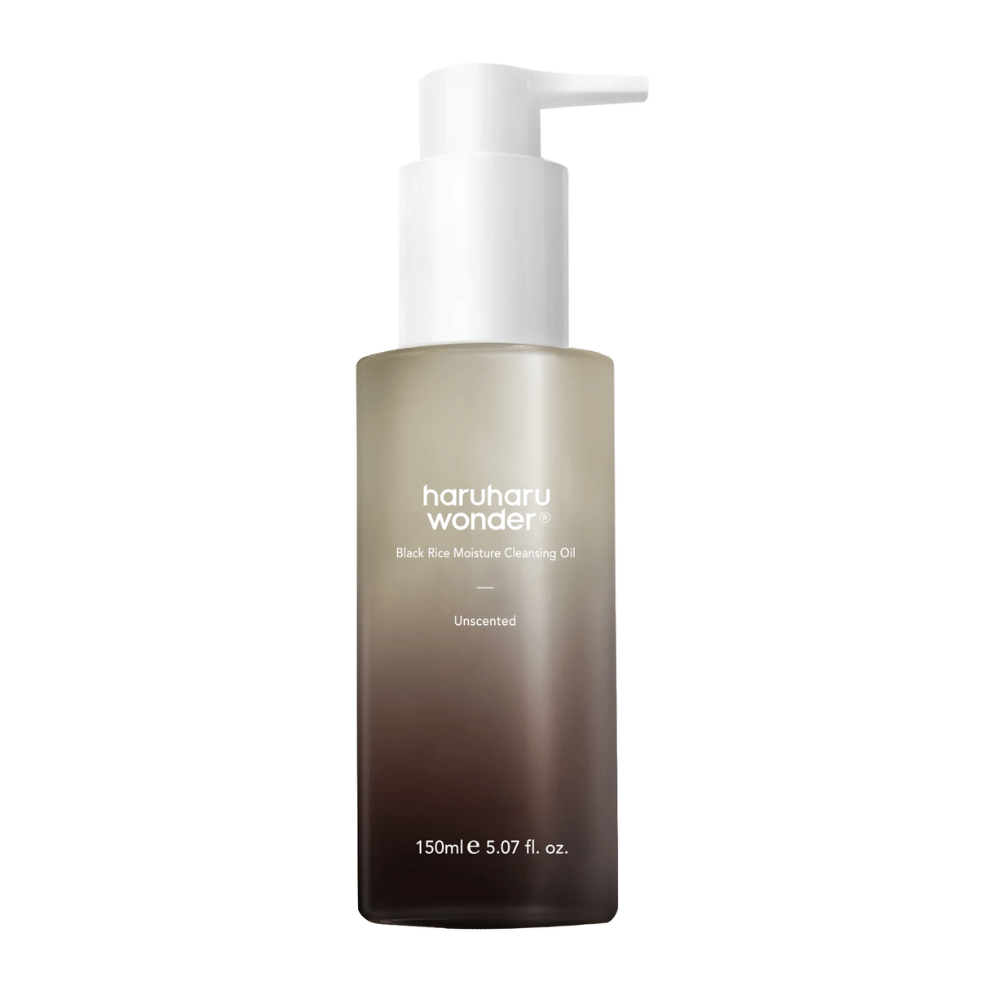 Haruharu Wonder Black Rice Moisture Cleansing Oil Unscented 150 ml – jemné olejové čistenie s čiernou ryžou, ktoré hydratuje a čistí pokožku do hĺbky.