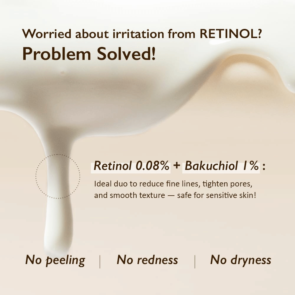 Haruharu Wonder Black Rice Night Knight Retinol Serum s 0,08 % retinolu a 1 % bakuchiolu