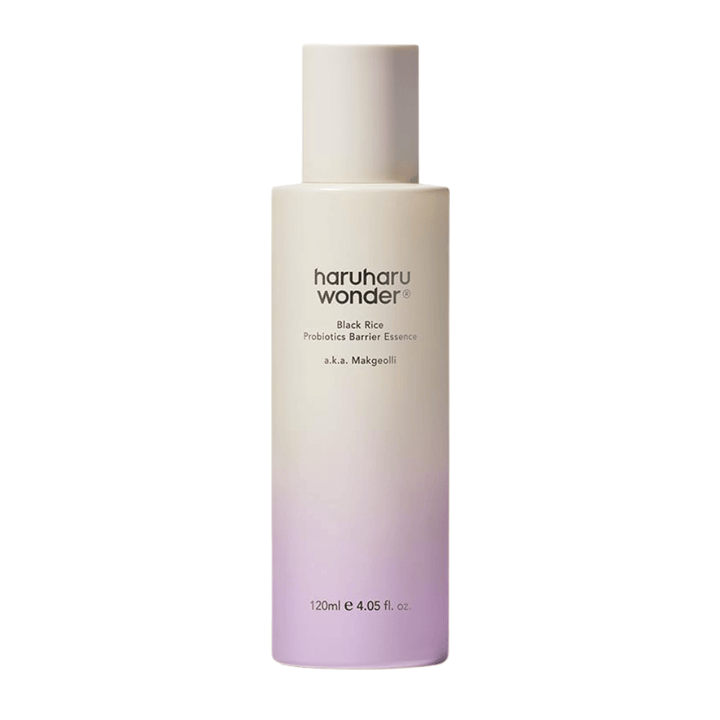 Haruharu Wonder Black Rice Probiotics Barrier Essence 120 ml s ľahkým zložením, ktoré posilňuje pokožku a dodáva prirodzený jas