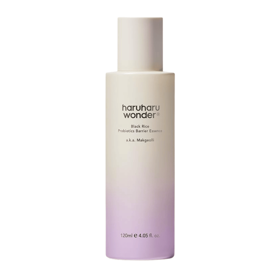 Haruharu Wonder Black Rice Probiotics Barrier Essence 120 ml s ľahkým zložením, ktoré posilňuje pokožku a dodáva prirodzený jas