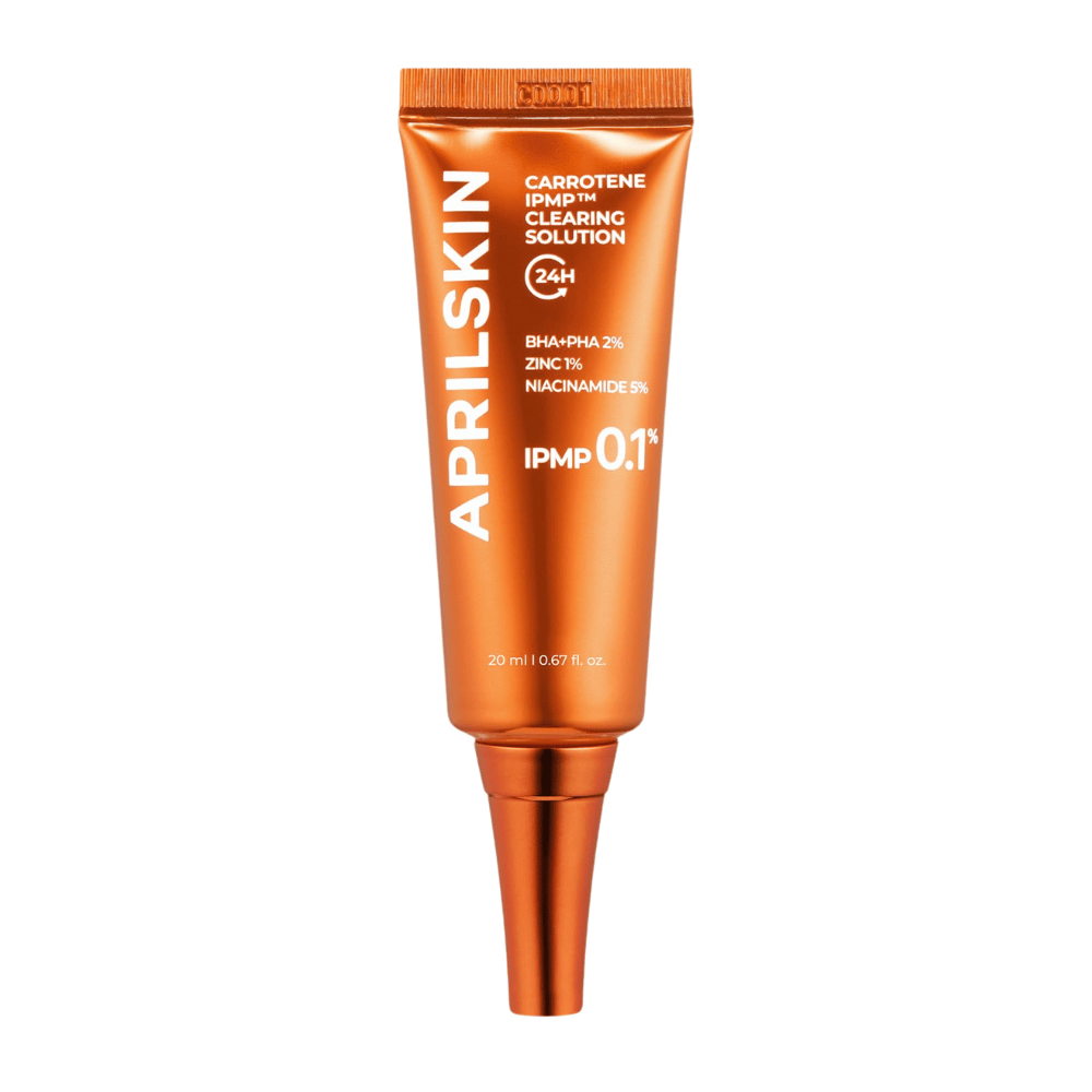 APRILSKIN Carrotene IPMP Clearing Solution 20 ml, kórejský spot treatment na akné, čierne bodky a zápaly s BHA, PHA, zinkom a niacínamidom