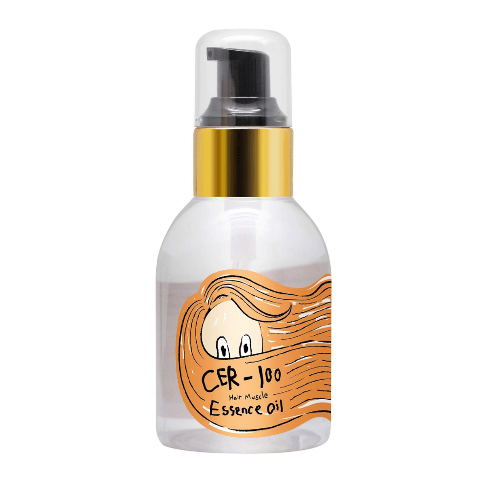 Elizavecca CER-100 Hair Muscle Essence Oil vlasový olej – výživný kórejský vlasový olej, ktorý pomáha opravovať poškodené vlasy, hydratovať dĺžky a zabezpečiť hodvábny výsledok.