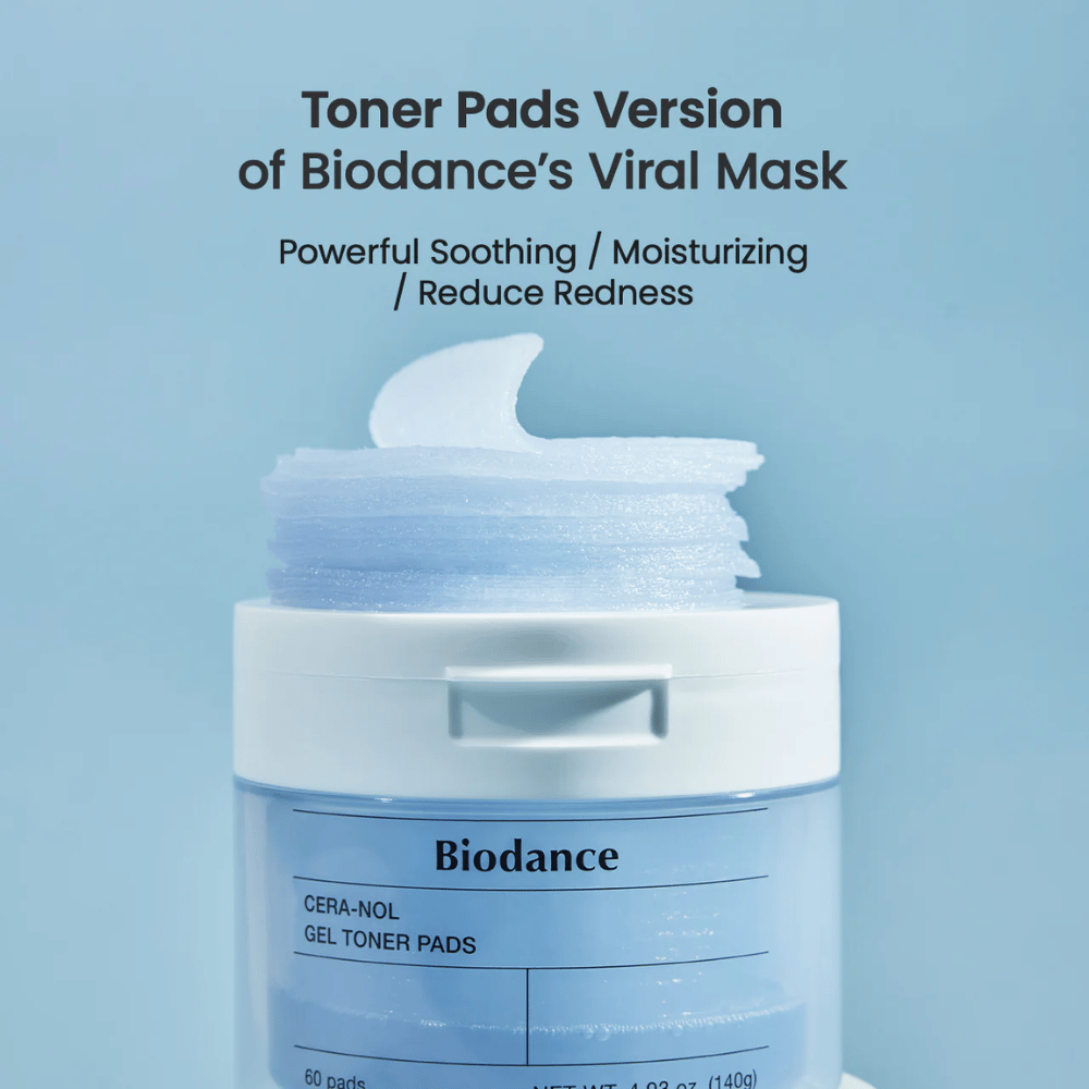 Biodance Cera-Nol Gel Toner Pads – Virálna maska v praktickej podobe vankúšikov!

💙 Upokojujúce & hydratačné – znižuje začervenanie a posilňuje kožnú bariéru.
✨ Gélom obohatené vankúšiky – poskytujú intenzívnu hydratáciu a chladivý efekt.
🌿 Perfektné pre citlivú pokožku – zmierňuje podráždenie a vyrovnáva pokožku.

Jednoduchá a efektívna starostlivosť o pleť pre sviežu a žiarivú pleť!