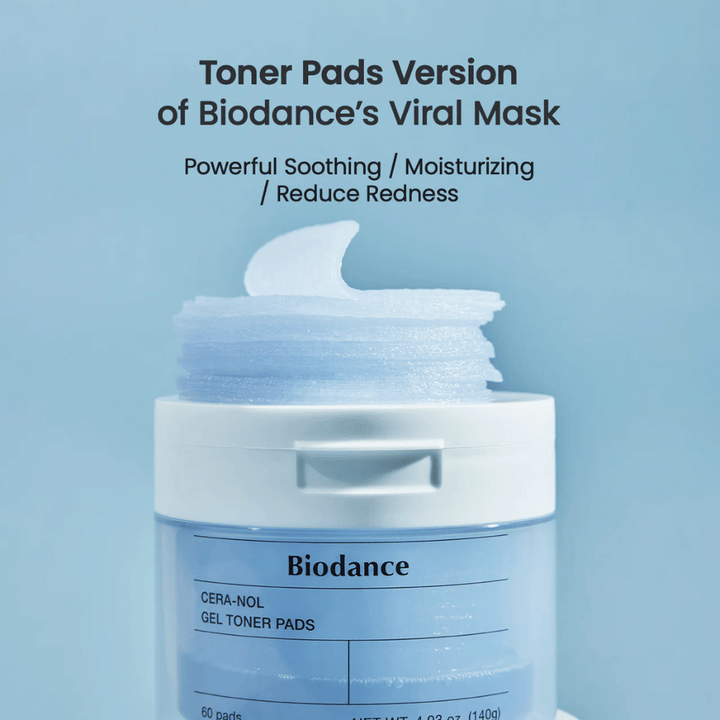 Biodance Cera-Nol Gel Toner Pads – Virálna maska v praktickej podobe vankúšikov!

💙 Upokojujúce & hydratačné – znižuje začervenanie a posilňuje kožnú bariéru.
✨ Gélom obohatené vankúšiky – poskytujú intenzívnu hydratáciu a chladivý efekt.
🌿 Perfektné pre citlivú pokožku – zmierňuje podráždenie a vyrovnáva pokožku.

Jednoduchá a efektívna starostlivosť o pleť pre sviežu a žiarivú pleť!