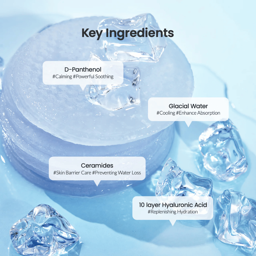 Kľúčové ingrediencie v Biodance Cera-Nol Gel Toner Pads

❄️ Ľadovcová voda – Chladivý efekt, ktorý zlepšuje absorpciu.
💧 10-vrstvová kyselina hyalurónová – Intenzívna hydratácia do hĺbky.
🌿 D-Panthenol – Silne upokojujúci a posilňujúci pre pokožku.
🛡️ Ceramidy – Chránia kožnú bariéru a predchádzajú strate vlhkosti.

Perfektné pre chladivý a hydratačný boost!