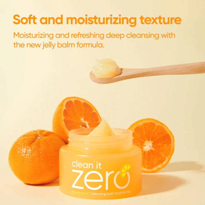 Banila Co Clean It Zero cleansing balm s mandarínkou a vitamínovým želé balzamom, ktorý je šetrný k pleti a účinne odstraňuje make-up a nečistoty