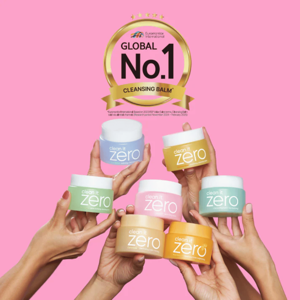 Clean It Zero čistiace balzamy v rôznych variantoch držané spolu s označením Global No.1 Cleansing Balm, populárne kórejské čistenie pre všetky typy pokožky.