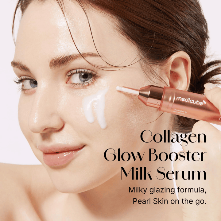 Collagen Glow Booster Milk Serum je mliečna lesklá formula, ktorá dodáva vašej pokožke perlový lesk na cestách. Perfektné na zlepšenie žiarivosti a elasticity pokožky, zároveň hydratuje a chráni pokožku pred vonkajšími vplyvmi.