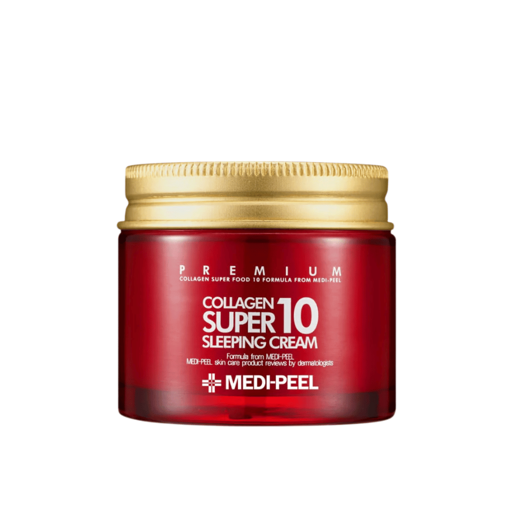 MEDI-PEEL Collagen Super 10 Sleeping Cream – kórejský spací krém s kolagénom pre suchú, zrelú a unavenú pleť.