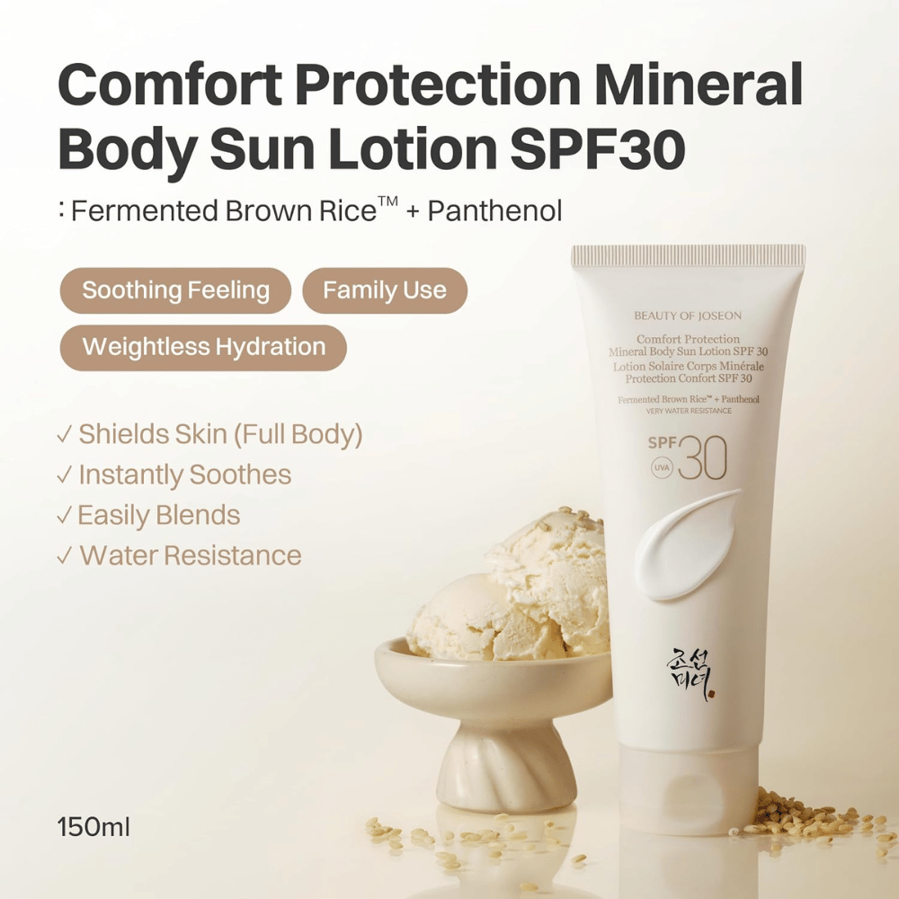 Beauty of Joseon Comfort Protection Mineral Body Sun Lotion SPF30 minerálny opaľovací krém 150 ml