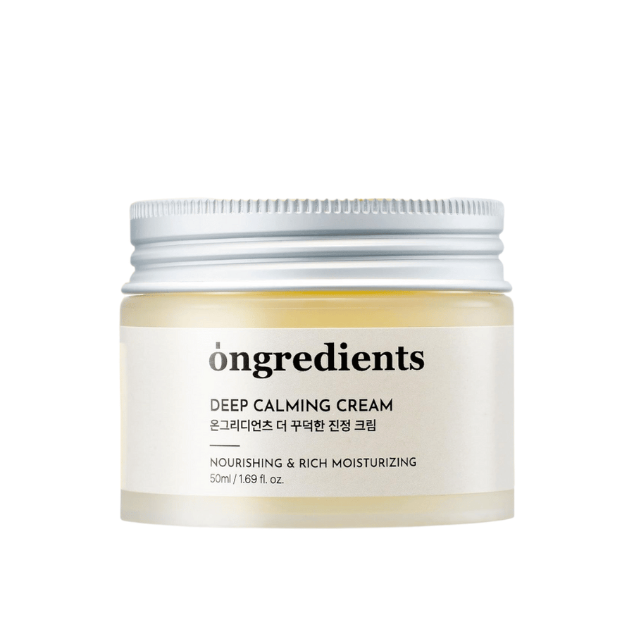 Ongredients Deep Calming Cream – vegánsky hydratačný krém s bambuckým maslom a centella pre výživu, upokojenie a silnejšiu kožnú bariéru.