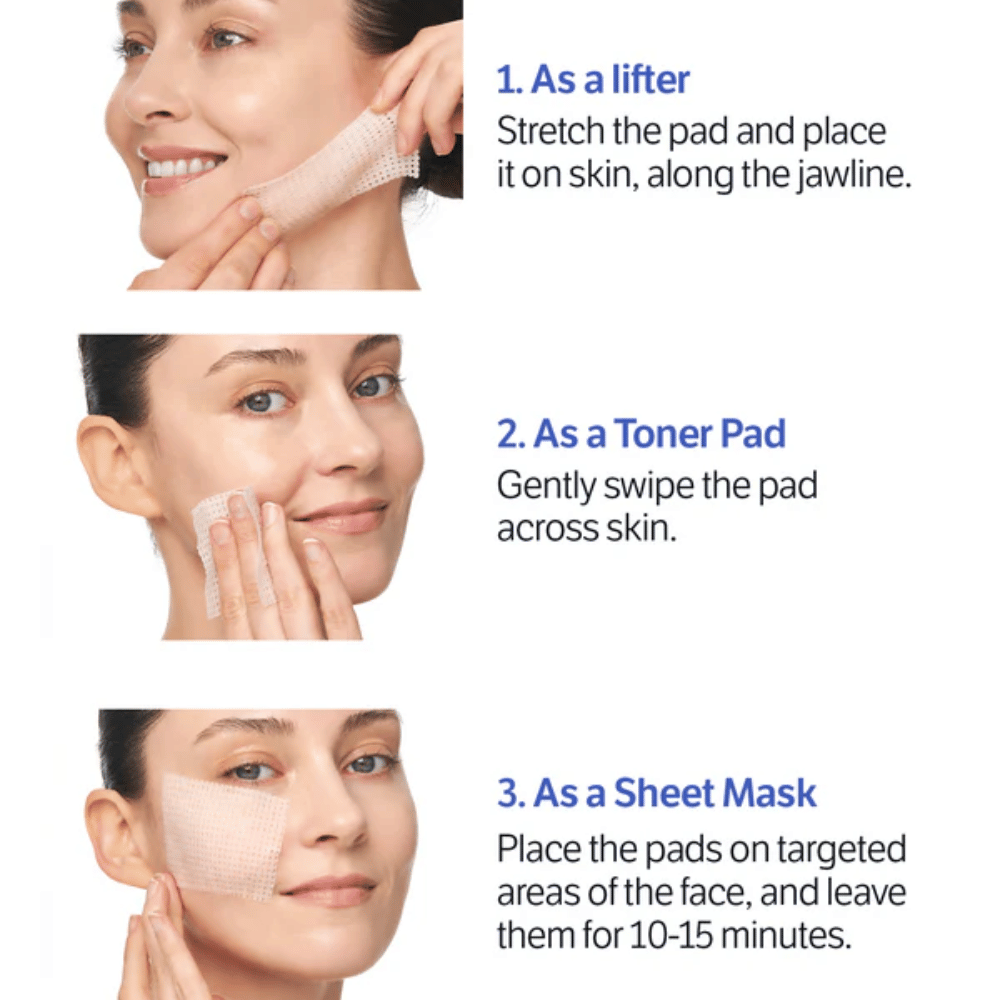 Sungboon Editor Deep Collagen Retinol Pads, ktoré sa používajú ako sheet mask na hydratáciu, zjednotenie tónu pleti a redukciu jemných liniek