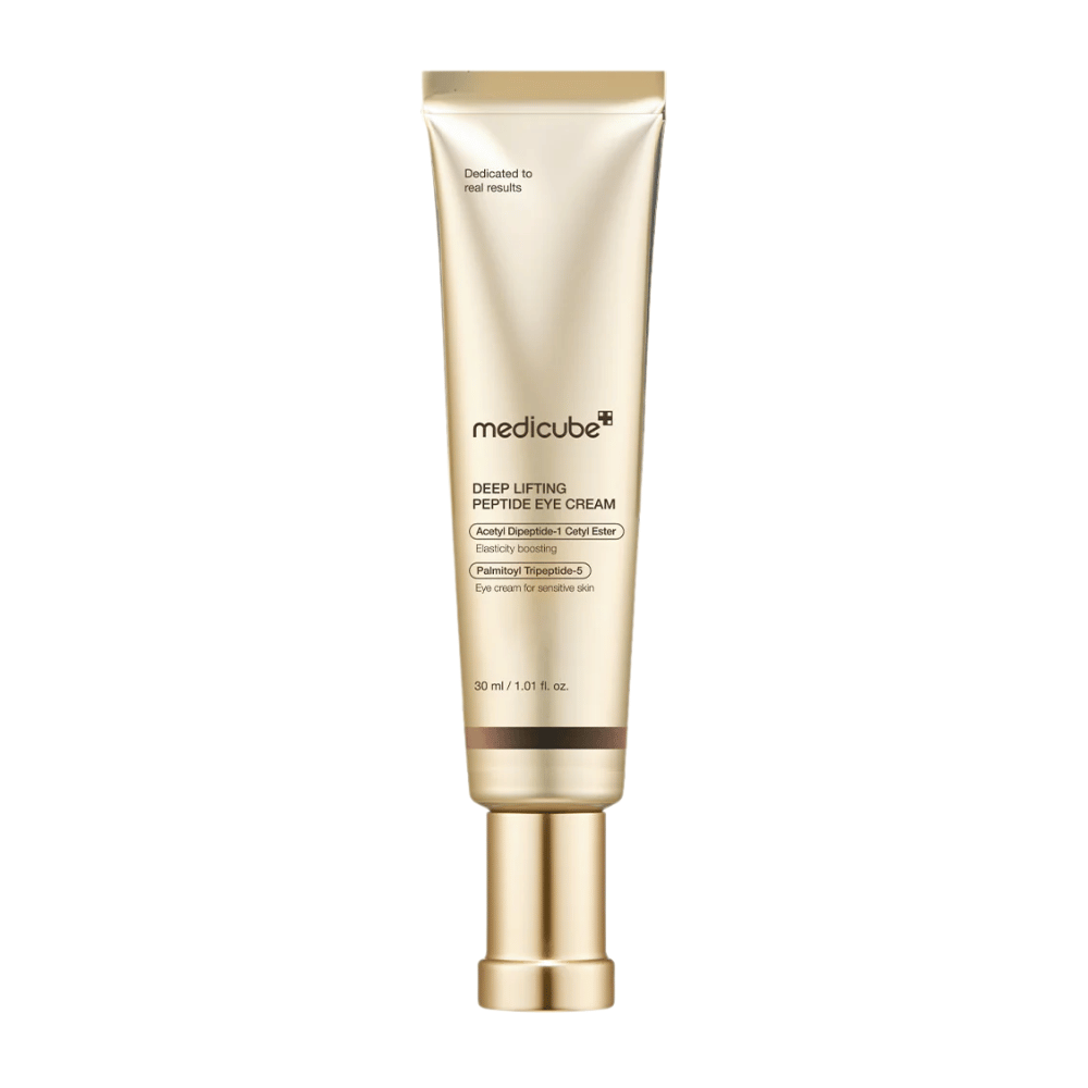 Medicube Deep Lifting Peptide Eye Cream – protivráskový očný krém s peptidmi, ktorý zlepšuje pevnosť, znižuje jemné linky a hydratuje.
