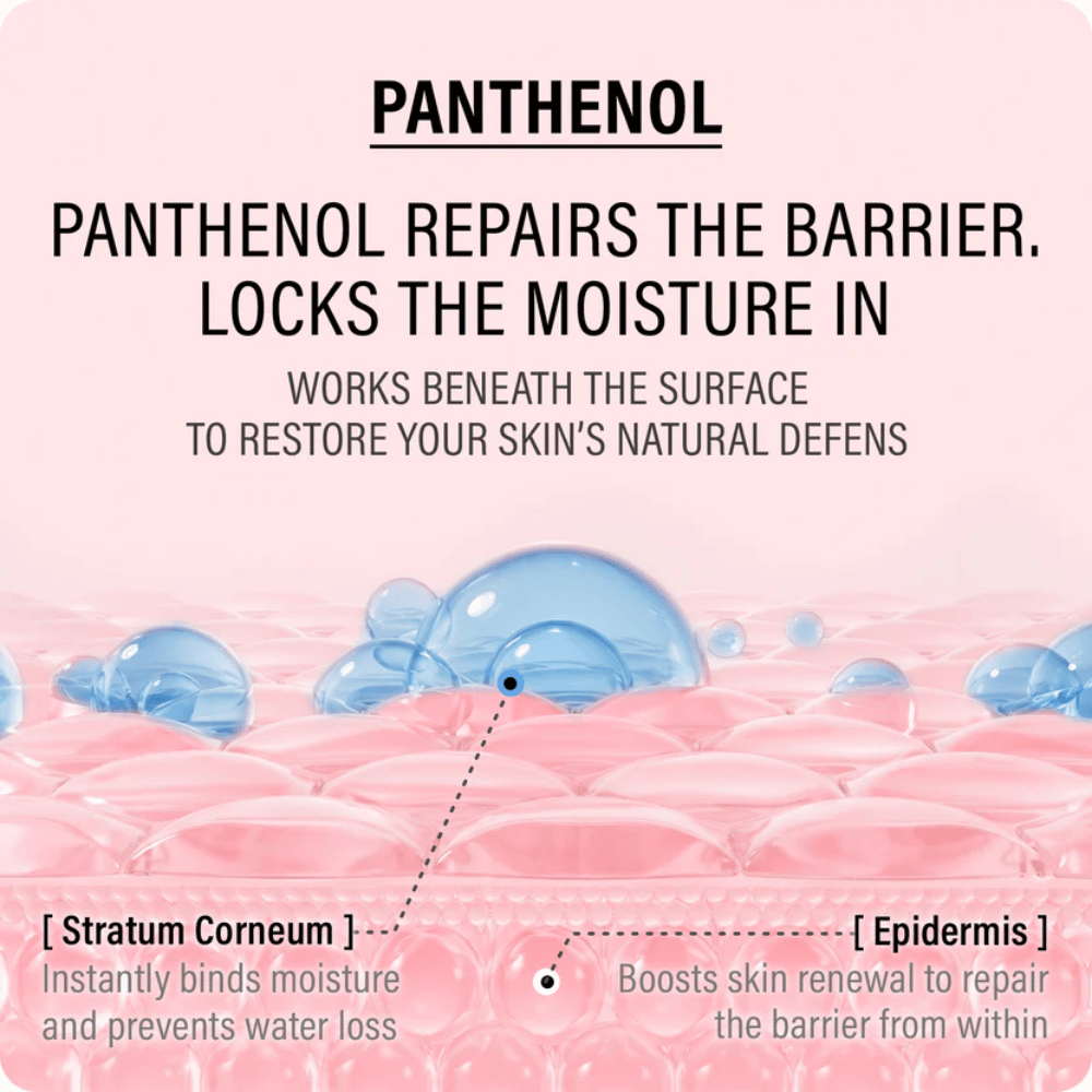 EPII Double Up Cream s panthenolom, ktorý do hĺbky hydratuje, posilňuje kožnú bariéru a zabraňuje strate vlhkosti v citlivej pleti.