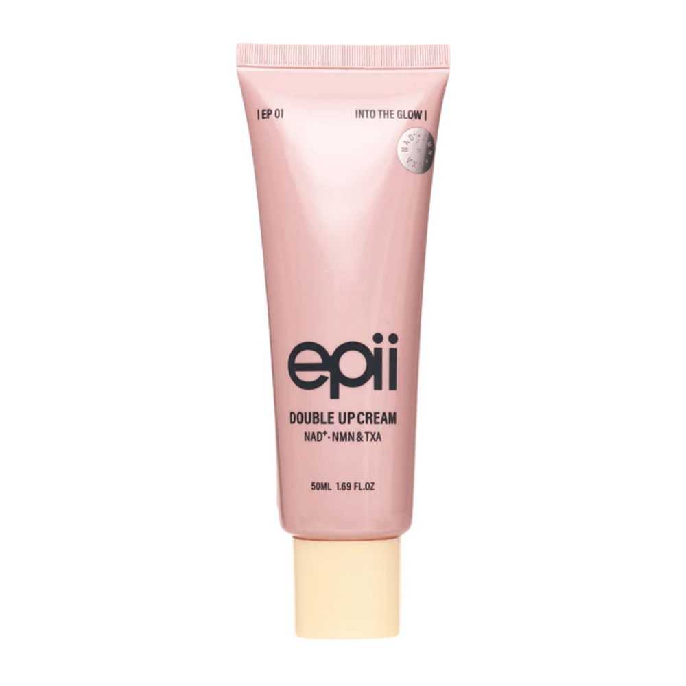 EPII Double Up Cream NAD+, NMN & TXA 50 ml – rozjasňujúci pleťový krém, ktorý zlepšuje tón pleti, pevnosť a hydratáciu.