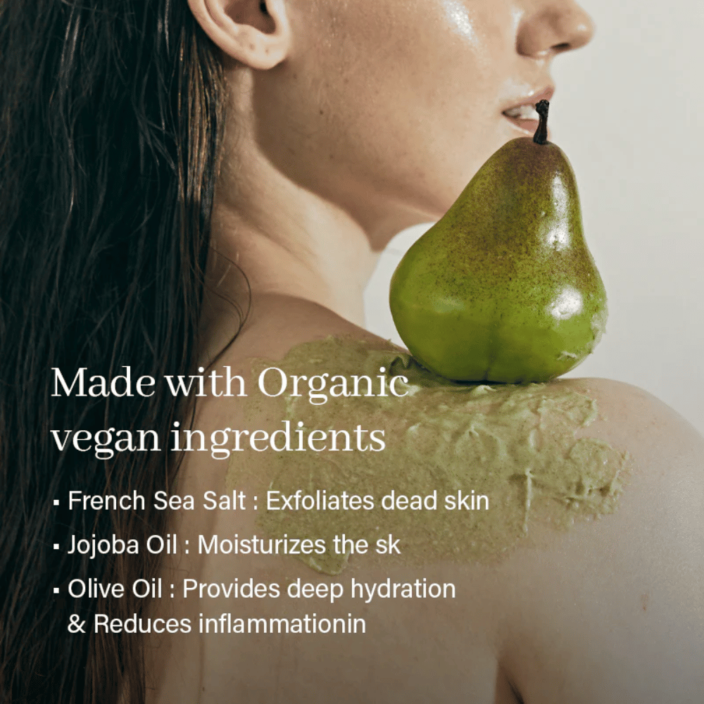 Arencia telový peeling aplikovaný na pokožku s prírodnými ingredienciami. Exfoliačný peeling s morskou soľou a ošetrujúcimi olejmi, ktorý odstraňuje odumreté kožné bunky a poskytuje jas.