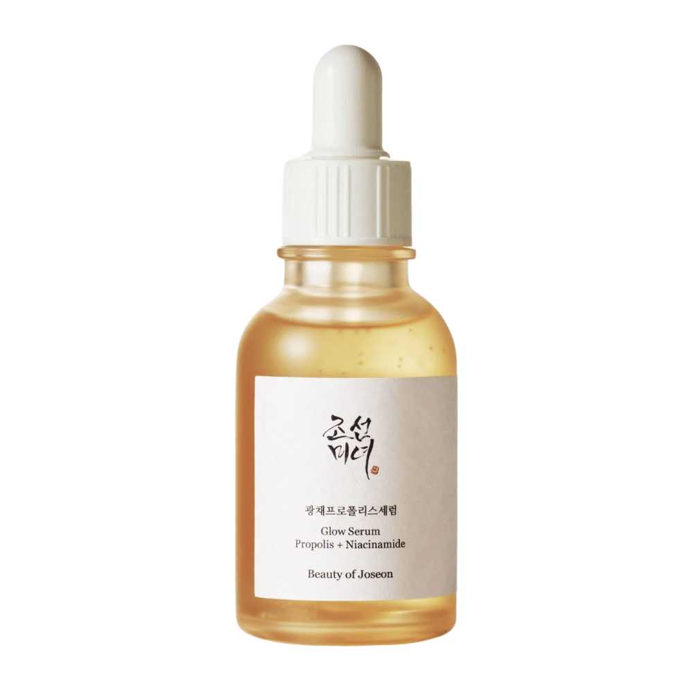 Beauty of Joseon Glow Serum Propolis + Niacínamid v pipetovej fľaši – kórejské sérum, ktoré dodáva lesk, vyrovnáva tón pleti a posilňuje kožnú bariéru.
