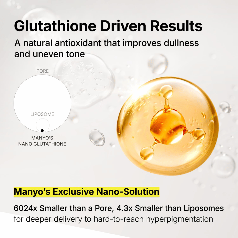 Ma:nyo Glutathione 7 Dark Spot Serum Patch s nano-glutathionom na hĺbkovo pôsobiace ošetrenie tmavých škvŕn a nerovnomerného tónu pleti