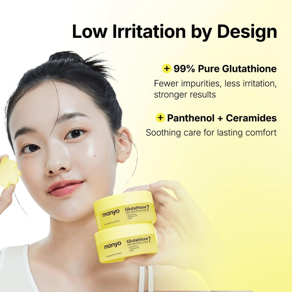 Ma:nyo Glutathione 7 Dark Spot Serum Patch s 99 % glutathionom, panthenolom a ceramidmi na šetrné ošetrenie pigmentových škvŕn
