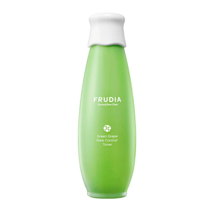 Frudia Green Grape Pore Control Toner – kórejská pleťová voda so zeleným hroznovým extraktom, ktorá vyrovnáva mastnú pokožku, minimalizuje póry a poskytuje sviežu, hydratovanú a jasnú pleť.
