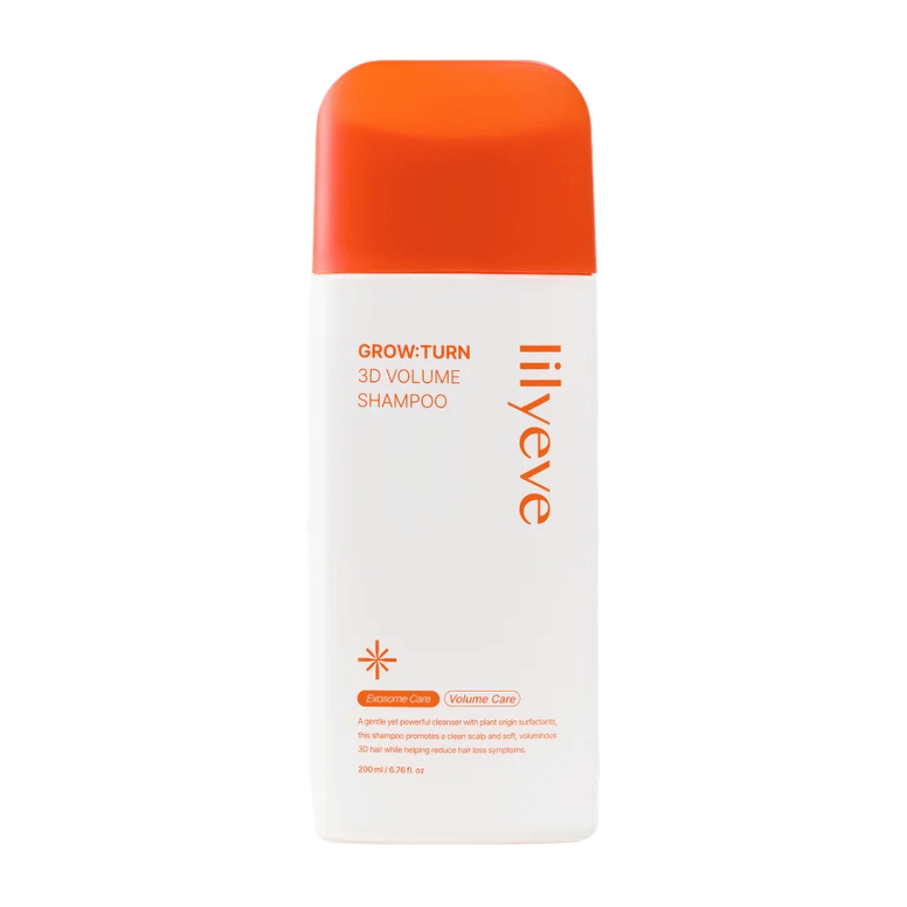 LILYEVE Grow:Turn Exosome 3D Volume Brush Shampoo s integrovaným kefkovým aplikátorom pre jednoduchú aplikáciu